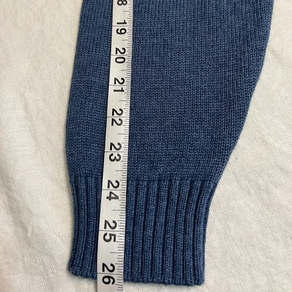 J. Crew Men's Sweater Knit Yale Blue Embroidered Size L Crewneck Pullover